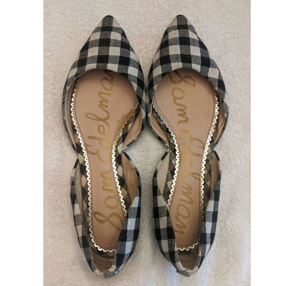 Sam Edelman Shoes - Sam Edelman Rodney Checked Pointed Toe Flats, Size 5